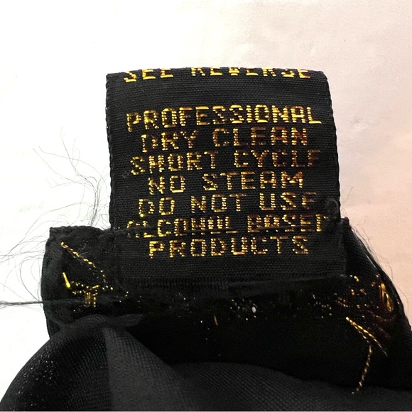 Landmark Vintage Elegant Silk Evening Jacket size L Black Beaded Sequins Regency - Picture 8 of 8